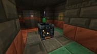Vault blocks spit items out their top when given a trial key (Image via Mojang Studios)